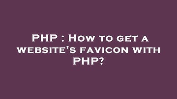 PHP : How to get a website