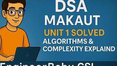 DSA Unit 1 Explained | MAKAUT 3rd Sem CSE | Complete Overview