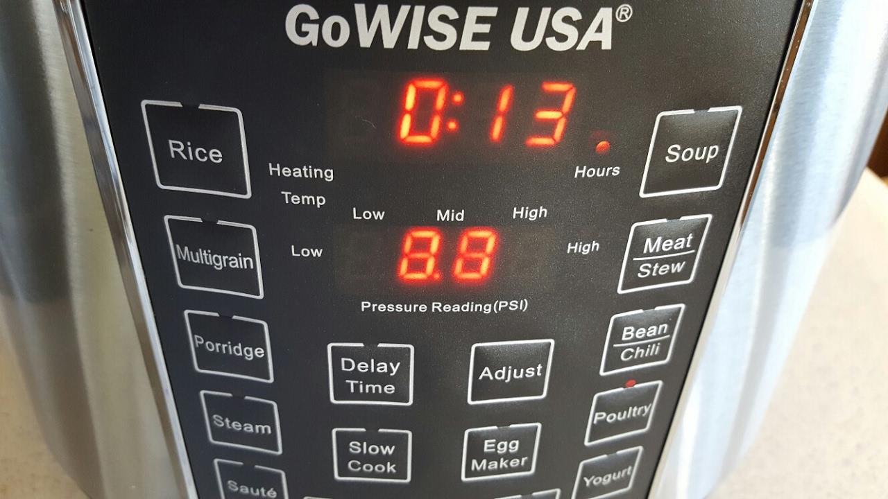 GoWISE USA GW22637 14 Qt. Electric Pressure Cooker XXL with 12-Presets