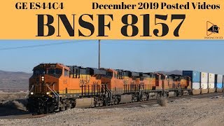 BNSF Intermodal Train Westbound Containers 12/11/2019 BNSF 8157
