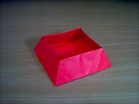 台形の箱の折り方 Trapezoid Box Youtube