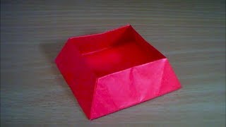 台形の箱の折り方 Trapezoid Box Youtube