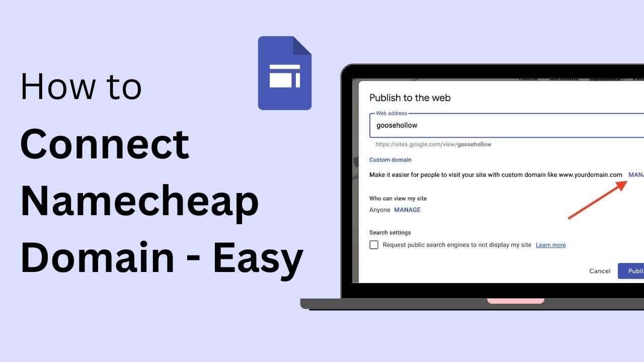How To Connect Namecheap Domain To Google Sites (Step By Step) ! - YouTube