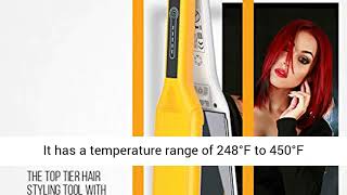 Global Keratin One Control Flat Iron Extra Large Titanium Plates One Button Control Hair Smoothing