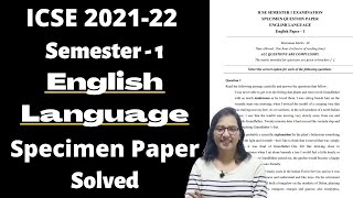 English Language ICSE Class 10 Semester 1 2021-22 Specimen paper Solution screenshot 4