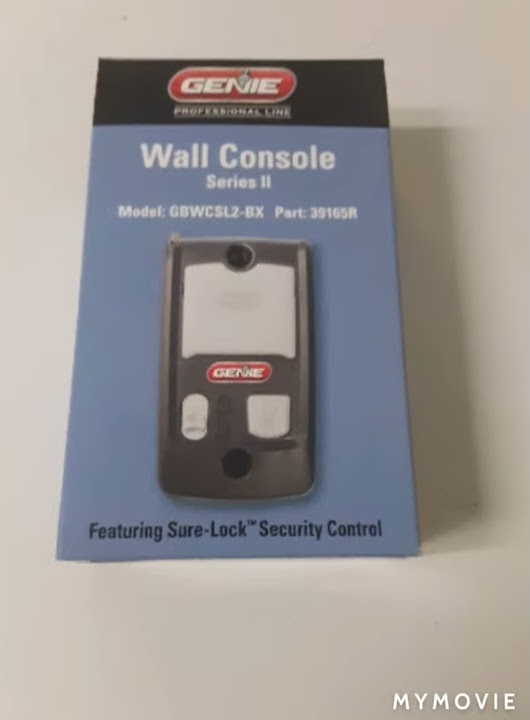 Genie wall console model GBWCSL2BX YouTube