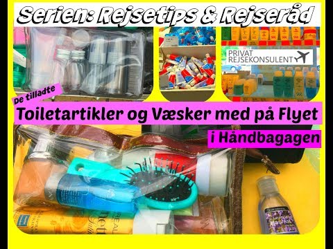 Video: Hvordan pakker man toiletartikler til flyrejser?