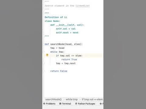How do you find element in the singly Linked List? #Shorts - YouTube