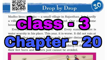 class 3 , EVS, Chapter – 20 , Drop by Drop