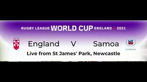 RLWC 2021..Game 1..Pool A..England v Samoa
