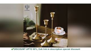 3Pcs/Set European Style Metal Candle Holders Simple Golden Wedding Decoration Bar Party Living