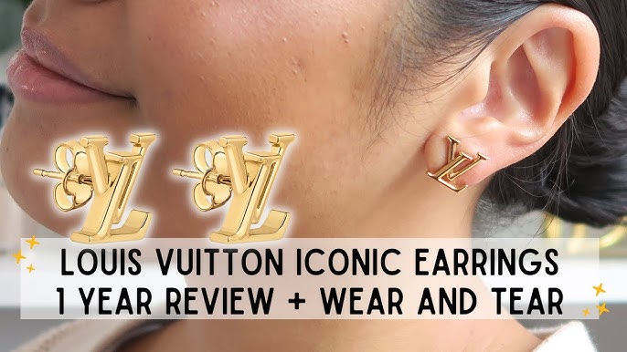 Louis Vuitton Lv Iconic Earrings (LV ICONIC EARRINGS, M00609, M00608)