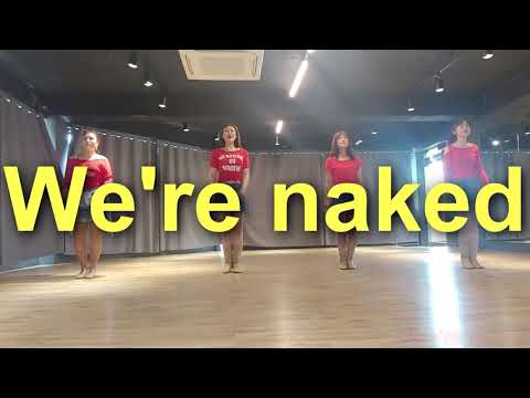 We're naked - Line Dance (Demo&Count) - YouTube