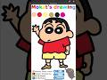 Drawing easy Crayon Shin Chan 簡單畫 #蠟筆小新#drawing #painting #art #anime #children #shorts #クレヨンしんちゃん