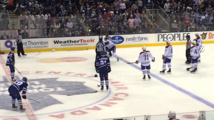 Habs @ Leafs - Fraser vs Kassian Fight