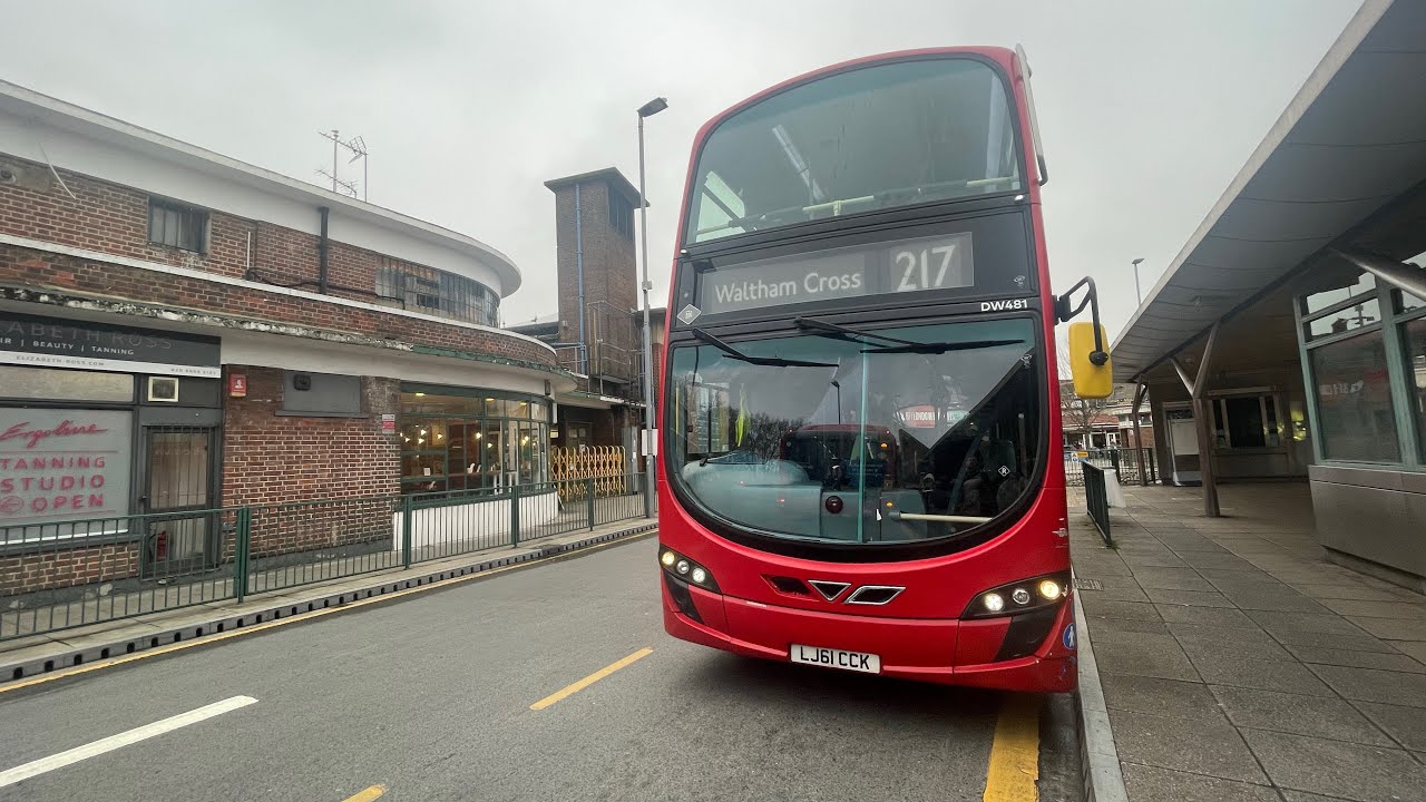 Full Route Visual: 217 (Turnpike Lane Station - Waltham Cross Bus Station)