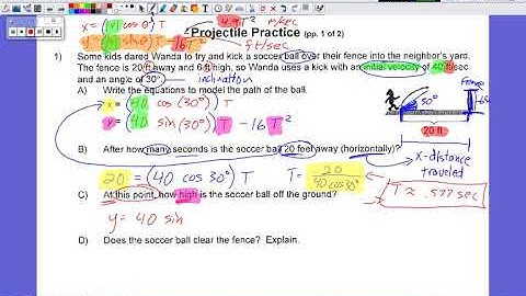PreCalculus | Projectile Motion
