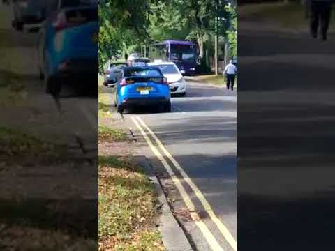 A bus crashes into a house, Morrell Avenue, Oxford
