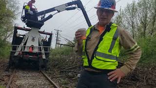 I bought an Abandoned Railroad!  Clean up!  Graham loads a bunch of brush after brunch!