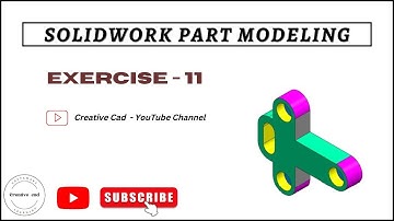 SolidWorks Part Modeling Exercise -11 II Beginners II @Creativecad
