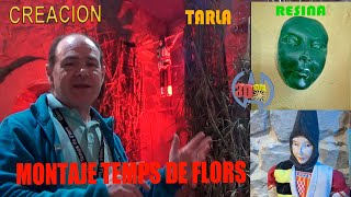 Como se hizo el TARLA de las flores, El Arte Conceptual efimero del Tarla en Girona Temps de Flors