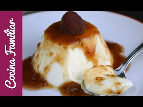 Como hacer panacotta de queso con frutos rojos paso a paso | Recetas caseras de Javier Romero