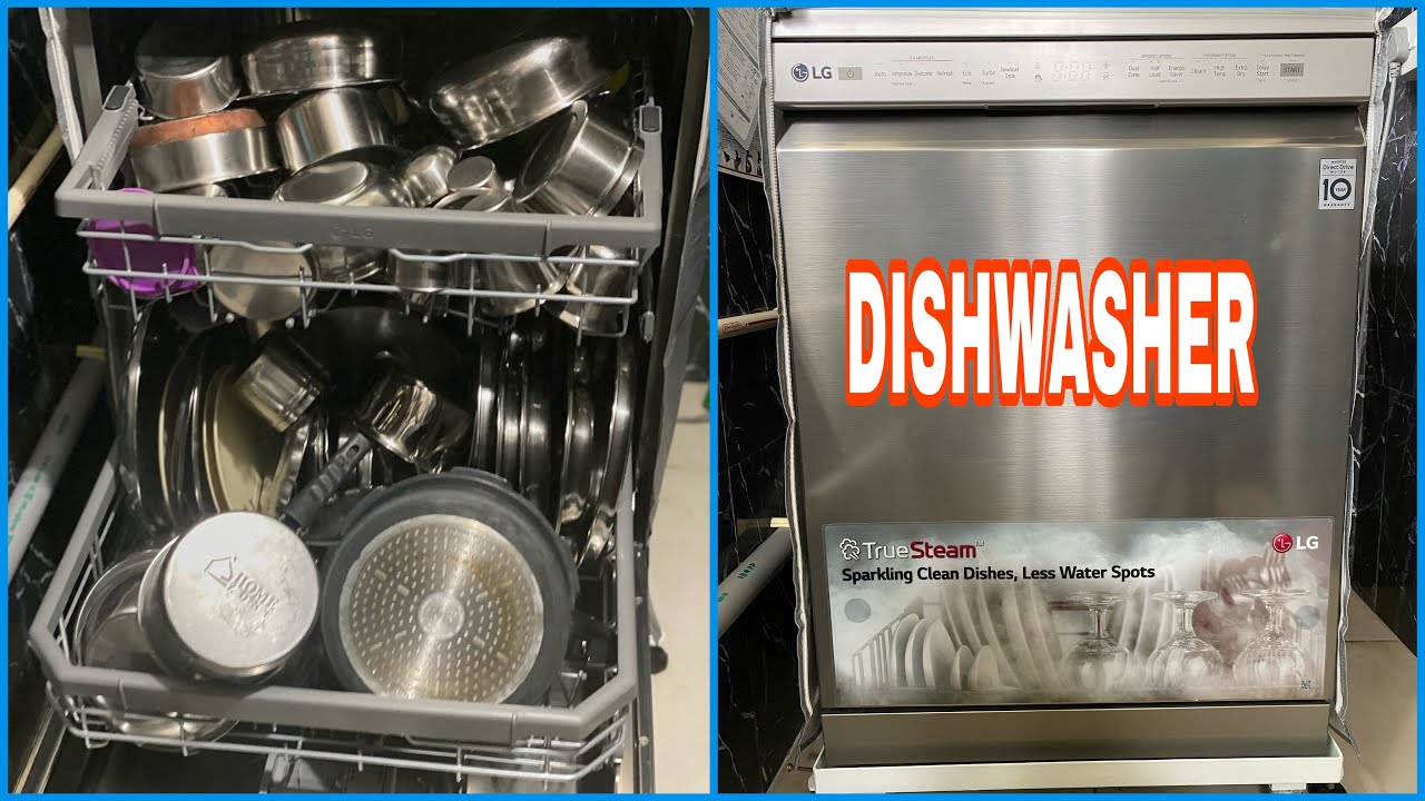 LG Dishwasher Full Demo, How To Load The Dishwasher, Dishwasher Full Demo