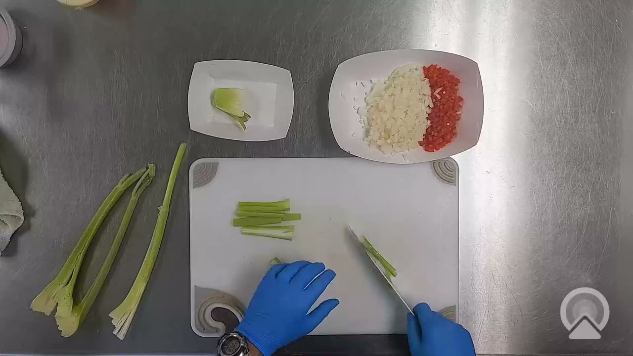 Cajun Chicken and Dumplings:  Diced Celery