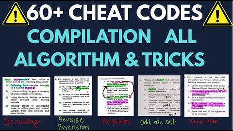 *MUST WATCH *THE ULTIMATE  60+ CHEAT  CODE COMPILATION FOR PRELIMS 2025
