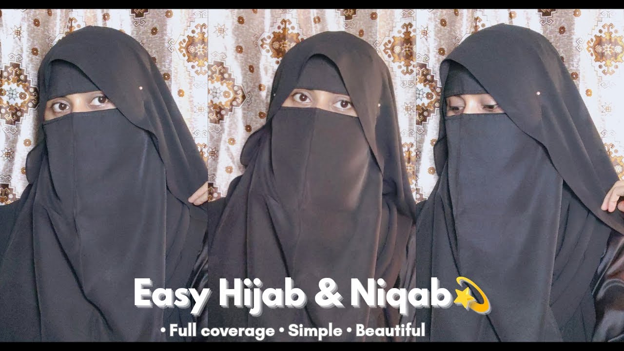 Easy Hijab & Saudi Niqab Tutorial 🌙 | Full Coverage & Elegant Look for Everyday Wear🤍✨