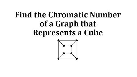 Find the Chromatic Number of a Graph that Represents a Cube