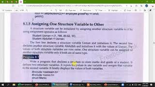 Lecture 35: Structure- Initialization of  value and one value assigned to other structure variable