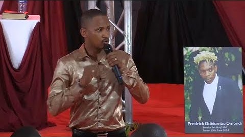 THIS MAN BABU OWINO IS FEARLESS!LISTEN TO WHAT HE SAID IN THE BURIAL OF FRED OMONDI INFRONT OF RAILA