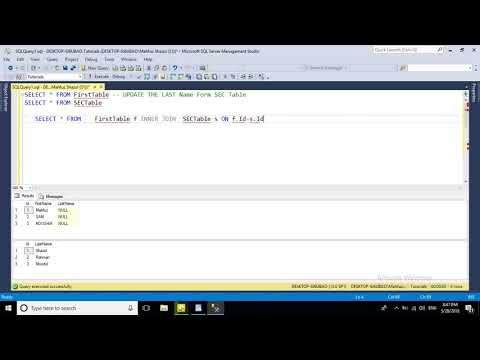 How To Update One Table By Another Table Data in Database