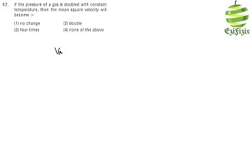 If the pressure of a gas is doubled with constant temperature, then the mean square velocity will