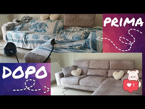 🔴 PULIRE IL DIVANO CON IL VAPORETTO!🔴🔝 ||Clean With Me||Pulizie di casa Motivazionali