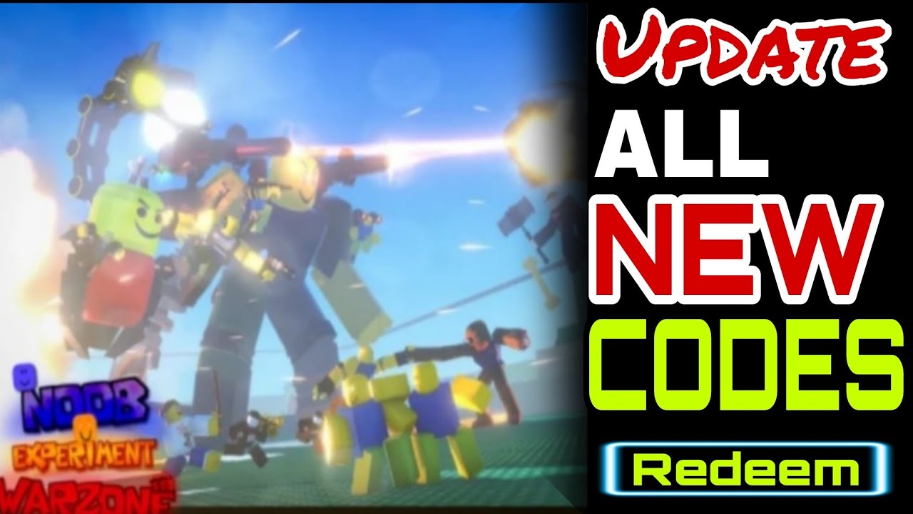 💥ALL NEW!💥NOOB EXPERIMENT WARZONE ROBLOX CODES 2026 - NOOB EXPERIMENT ...