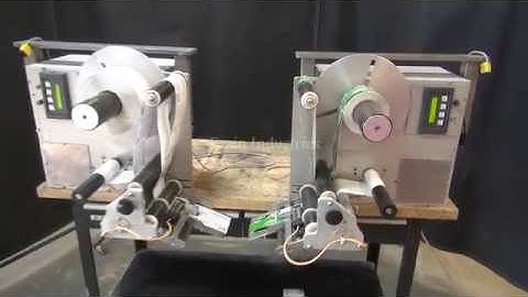 Two Print and Apply Labelers Demonstration