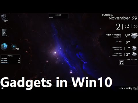 How to get Gadgets on your Desktop in Windows 10 with Rainmeter