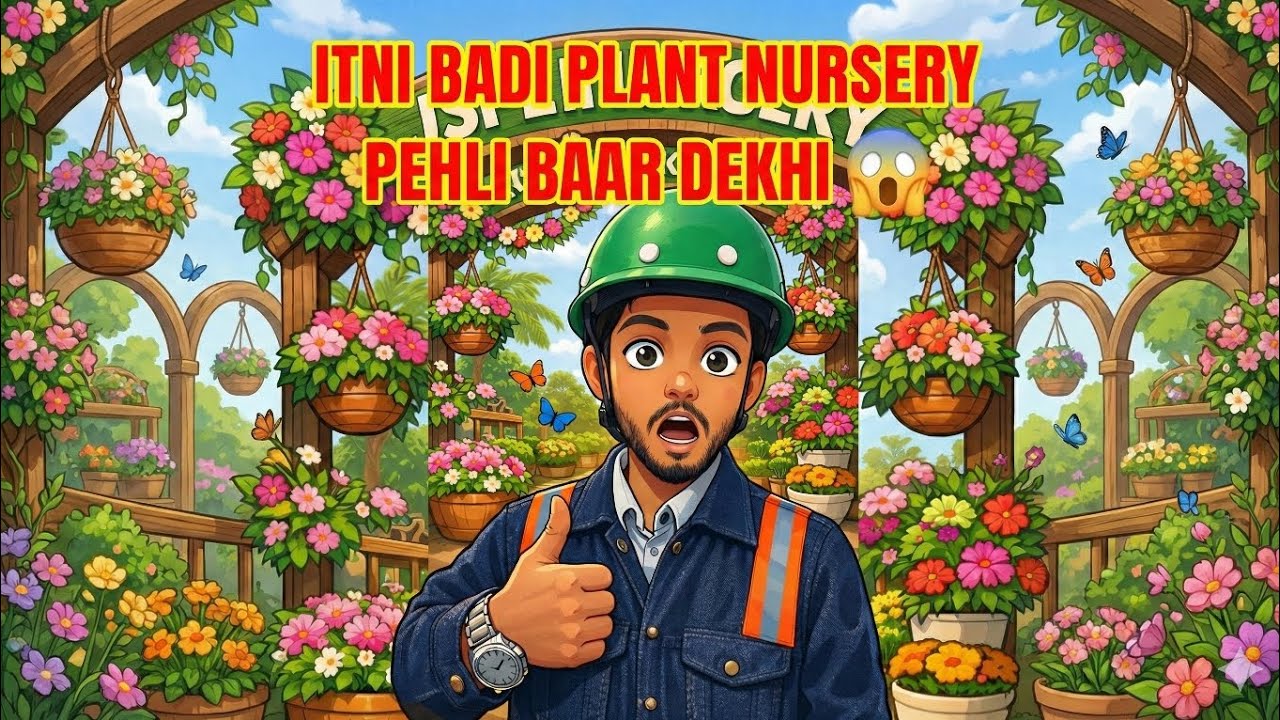 👉 Itni Badi Plant Nursery Pehli Baar Dekhi 😱 | Nursery Visit Vlog || #viral #NurseryVisit #GreenLife