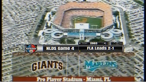 2003 NLDS Game 4 Giants vs Marlins.