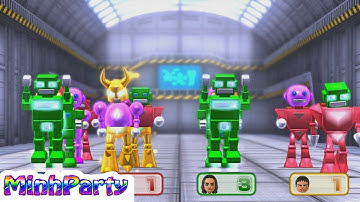 Wii Party U Minigames Gameplay Dojo Domination #32 @MINH PARTY U