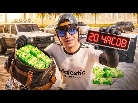 A MILLION in 20h ON MAJESTIC RP - CHALLENGE FROM SCRATCH IN ONE DAY