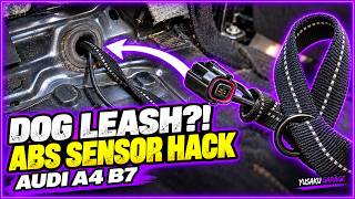 Audi A4 B7 Rear ABS Sensor Replacement | Dog Leash Hack!