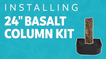How to Install a Basalt Column Fountain Kit - Atlantic-Oase