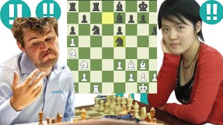 Favourable chess game | Hou Yifan vs Magnus Carlsen 4