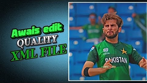 Awais edits Xml file for alight motion # Xml file #cricket #cricketfan 