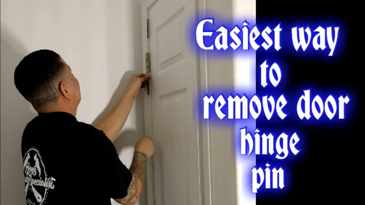 Easiest way to remove a door hinge pin Door hinge removal tool. YouTube