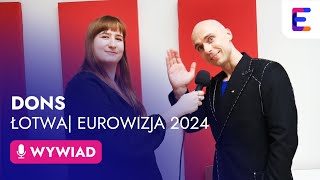 INTERVIEW: 🇱🇻 Dons (Eurovision 2024 Latvia) | Dons - Hollow | Eurowizja 2024 Łotwa