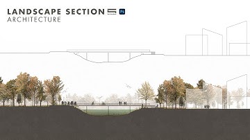 Archtiecture Section Elevation by Photoshop (Hậu Kỳ Mặt Cắt Kiến Trúc Cảnh Quan)